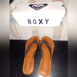 Roxy Woven Strappy Jasmine Black Womens Sandal - New with box